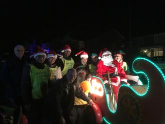 Santa Sleigh in Abbots Central Route